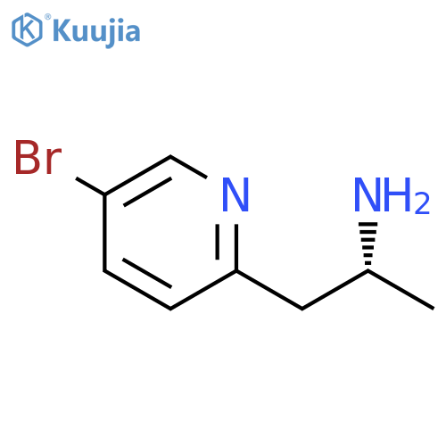(2R)-1-(5-bromopyridin-2-yl)propan-2-amine structure