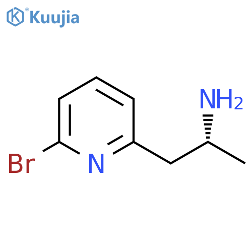 (2R)-1-(6-bromopyridin-2-yl)propan-2-amine structure