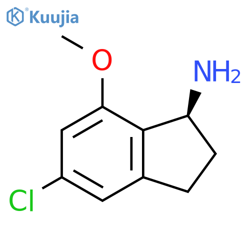 (S)-5-chloro-7-methoxy-2,3-dihydro-1H-inden-1-amine structure