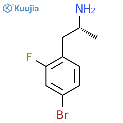 (2R)-1-(4-bromo-2-fluorophenyl)propan-2-amine structure