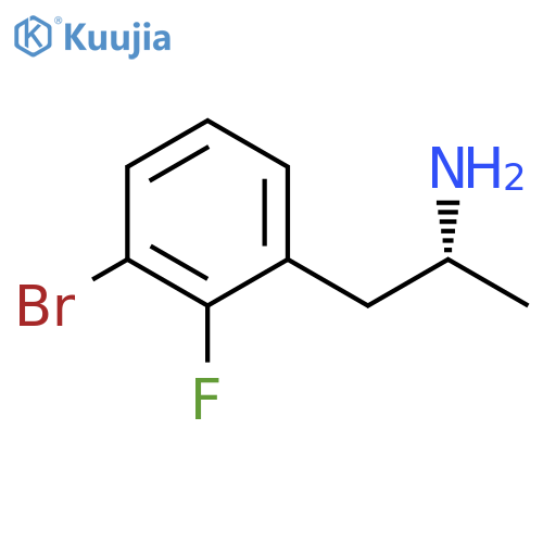 (2R)-1-(3-bromo-2-fluorophenyl)propan-2-amine structure