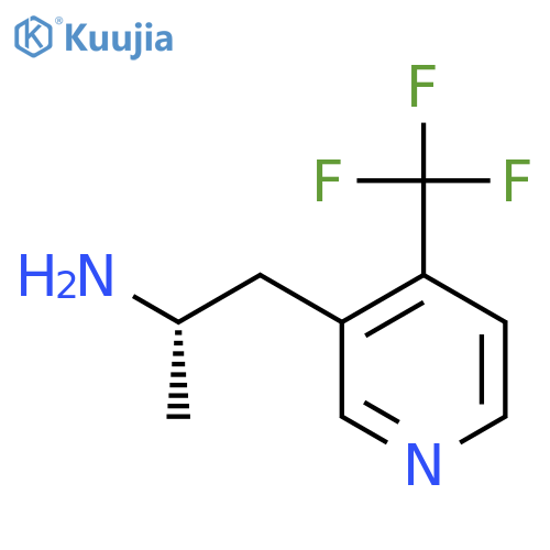 (2S)-1-4-(trifluoromethyl)pyridin-3-ylpropan-2-amine structure