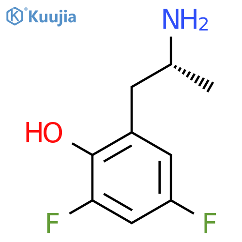2-(2R)-2-aminopropyl-4,6-difluorophenol structure