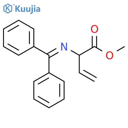 3-Butenoic acid, 2-[(diphenylmethylene)amino]-, methyl ester structure