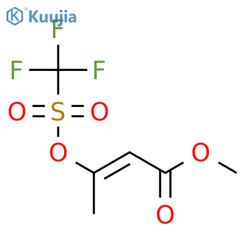 Methyl 3-(((trifluoromethyl)sulfonyl)oxy)but-2-enoate structure