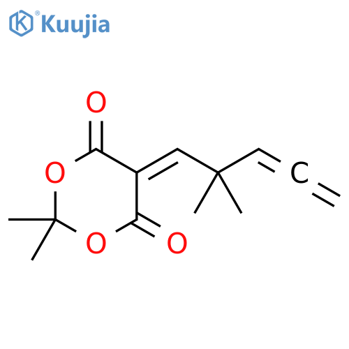 1,3-Dioxane-4,6-dione,5-(2,2-dimethyl-3,4-pentadienylidene)-2,2-dimethyl- structure