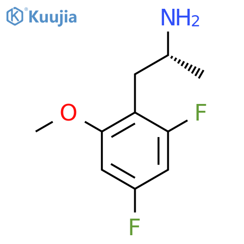 (2R)-1-(2,4-difluoro-6-methoxyphenyl)propan-2-amine structure