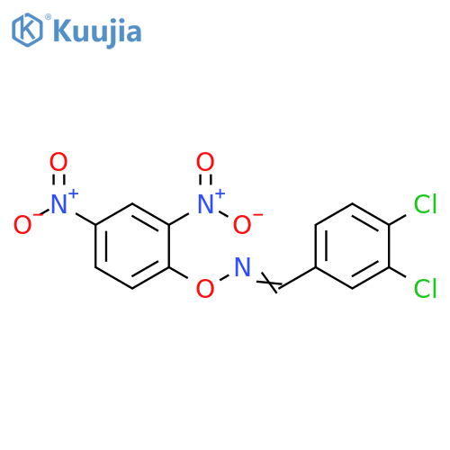 Benzaldehyde, 3,4-dichloro-, O-(2,4-dinitrophenyl)oxime structure