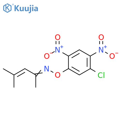3-Penten-2-one, 4-methyl-, O-(5-chloro-2,4-dinitrophenyl)oxime structure