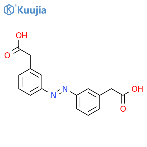 Benzeneacetic acid,3,3'-azobis- (9CI) structure