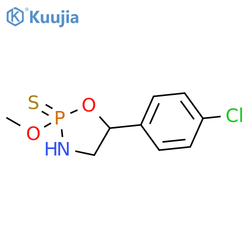 1,3,2-Oxazaphospholidine, 5-(4-chlorophenyl)-2-methoxy-, 2-sulfide structure