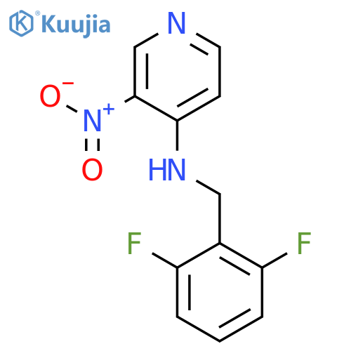 4-Pyridinamine, N-[(2,6-difluorophenyl)methyl]-3-nitro- structure