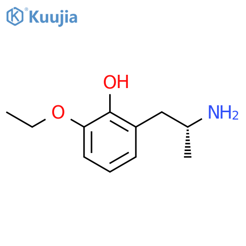 2-(2R)-2-aminopropyl-6-ethoxyphenol structure