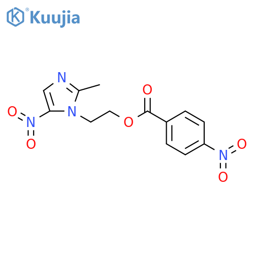 2-{5-nitro-2-methyl-1H-imidazol-1-yl}ethyl 4-nitrobenzoate structure