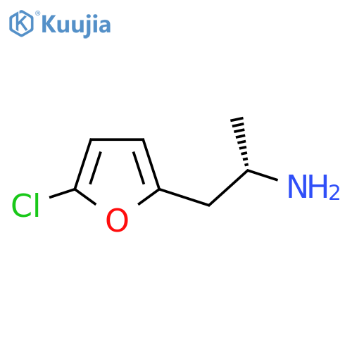 (2S)-1-(5-chlorofuran-2-yl)propan-2-amine structure