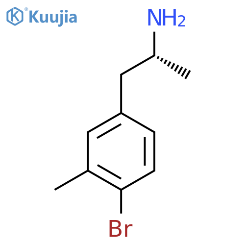(2R)-1-(4-bromo-3-methylphenyl)propan-2-amine structure