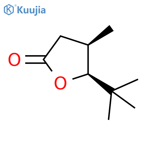 2(3H)-Furanone, 5-(1,1-dimethylethyl)dihydro-4-methyl-, (4R,5S)-rel- structure