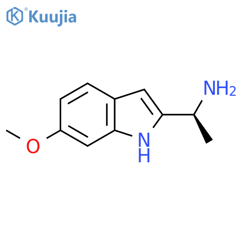 (1S)-1-(6-methoxy-1H-indol-2-yl)ethan-1-amine structure