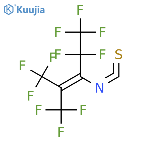 perfluoro-(2-methyl-3-isothiocyanato)pent-2-ene structure