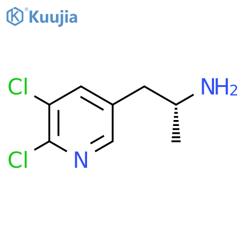 (2R)-1-(5,6-dichloropyridin-3-yl)propan-2-amine structure