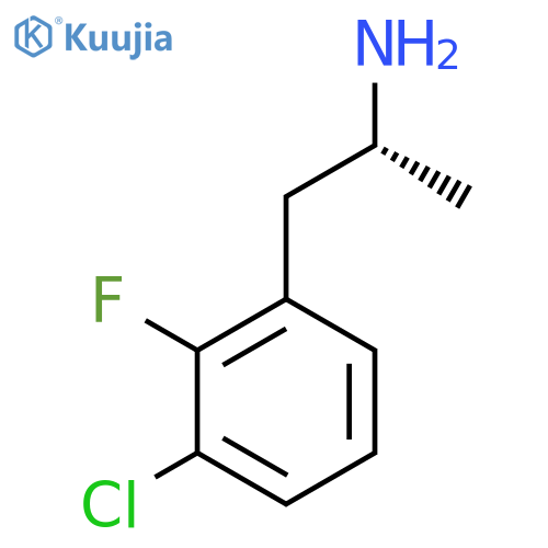 (2R)-1-(3-chloro-2-fluorophenyl)propan-2-amine structure