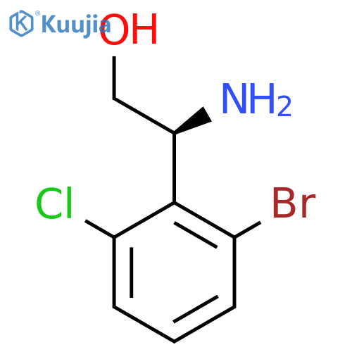 (2S)-2-amino-2-(2-bromo-6-chlorophenyl)ethan-1-ol structure