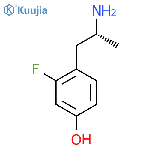 4-(2R)-2-aminopropyl-3-fluorophenol structure