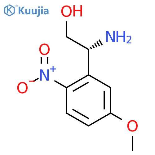 (2R)-2-amino-2-(5-methoxy-2-nitrophenyl)ethan-1-ol structure
