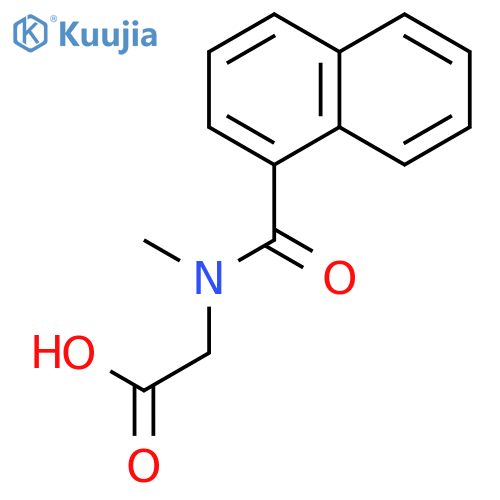 Glycine, N-methyl-N-(1-naphthalenylcarbonyl)- structure
