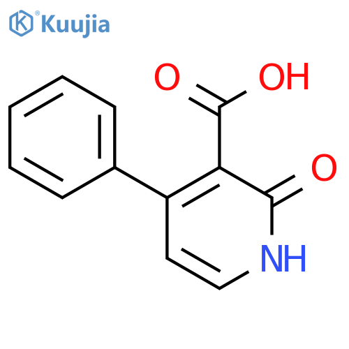 2-Oxo-4-phenyl-1,2-dihydropyridine-3-carboxylic acid structure