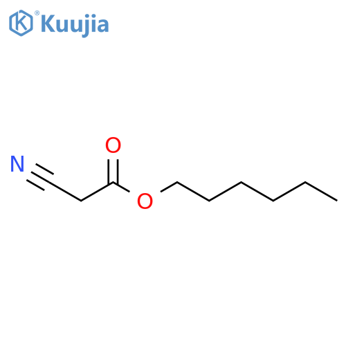 Acetic acid, 2-cyano-,hexyl ester structure