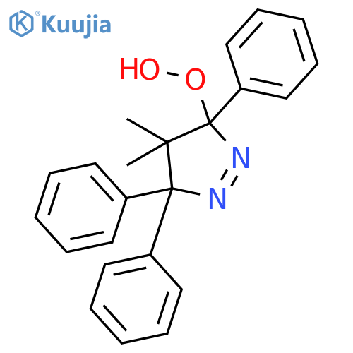Hydroperoxide, 4,5-dihydro-4,4-dimethyl-3,5,5-triphenyl-3H-pyrazol-3-yl structure