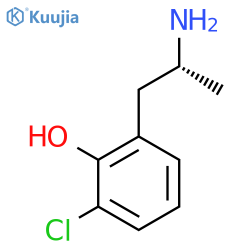 2-(2R)-2-aminopropyl-6-chlorophenol structure