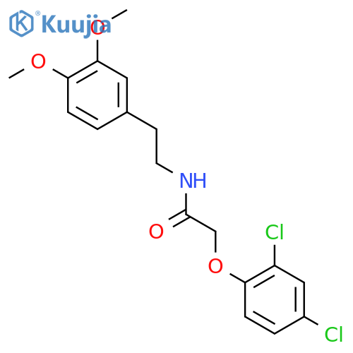 2-(2,4-Dichlorophenoxy)-N-[2-(3,4-dimethoxyphenyl)ethyl]acetamide structure
