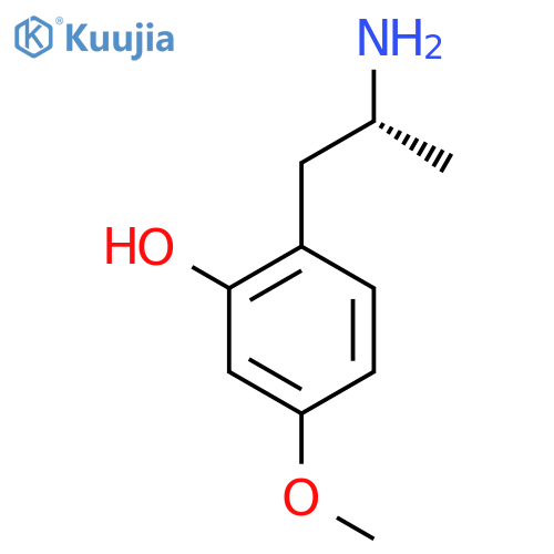 2-(2R)-2-aminopropyl-5-methoxyphenol structure