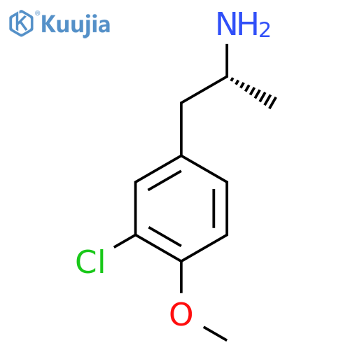 (2R)-1-(3-chloro-4-methoxyphenyl)propan-2-amine structure