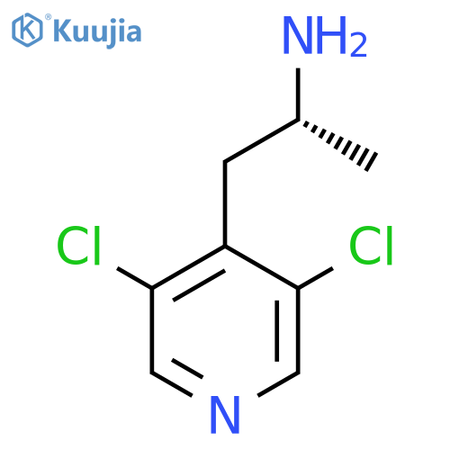 (2R)-1-(3,5-dichloropyridin-4-yl)propan-2-amine structure