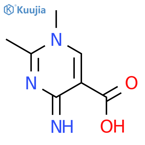 5-Pyrimidinecarboxylic acid, 1,4-dihydro-4-imino-1,2-dimethyl- structure
