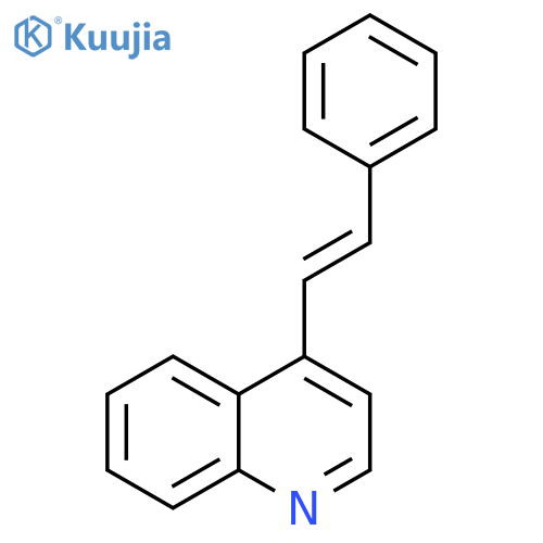 Quinoline, 4-[(1E)-2-phenylethenyl]- structure