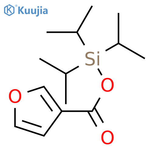 3-Furancarboxylic acid, tris(1-methylethyl)silyl ester structure