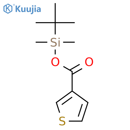 3-Thiophenecarboxylic acid, (1,1-dimethylethyl)dimethylsilyl ester structure