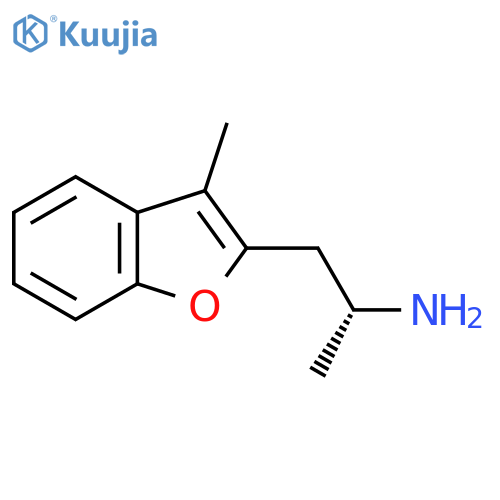 (2R)-1-(3-methyl-1-benzofuran-2-yl)propan-2-amine structure