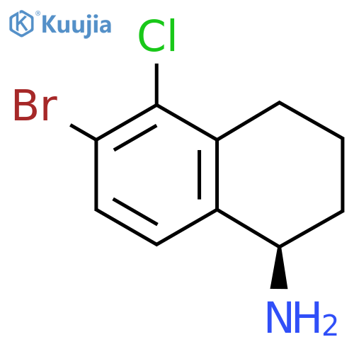 (1R)-6-BROMO-5-CHLORO-1,2,3,4-TETRAHYDRONAPHTHYLAMINE structure