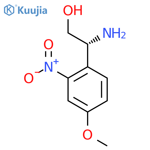 (2R)-2-amino-2-(4-methoxy-2-nitrophenyl)ethan-1-ol structure