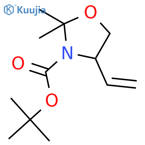 (4S)-N-tert-Butoxycarbonyl-2,2-dimethyl-4-vinyloxazolidine structure