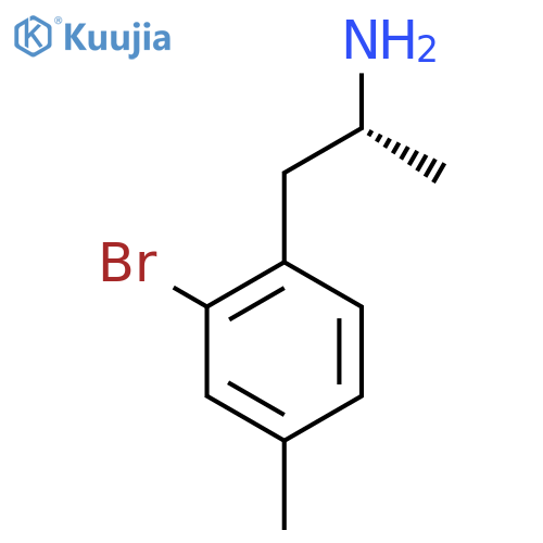 (2R)-1-(2-bromo-4-methylphenyl)propan-2-amine structure