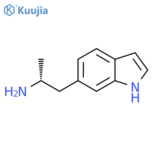 (2R)-1-(1H-indol-6-yl)propan-2-amine structure