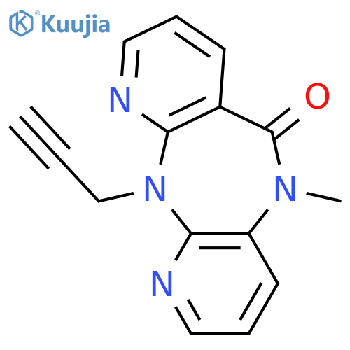5-methyl-11-(prop-2-yn-1-yl)-5,11-dihydro-6H-dipyrido[3,2-b:2',3'-e][1,4]diazepin-6-one structure