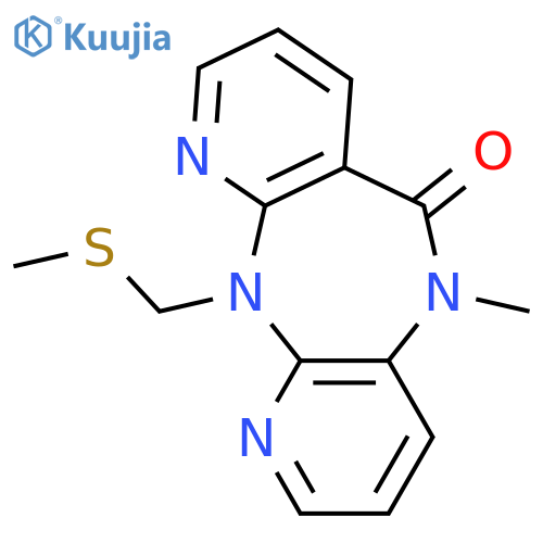 5-methyl-11-[(methylsulfanyl)methyl]-5,11-dihydro-6H-dipyrido[3,2-b:2',3'-e][1,4]diazepin-6-one structure