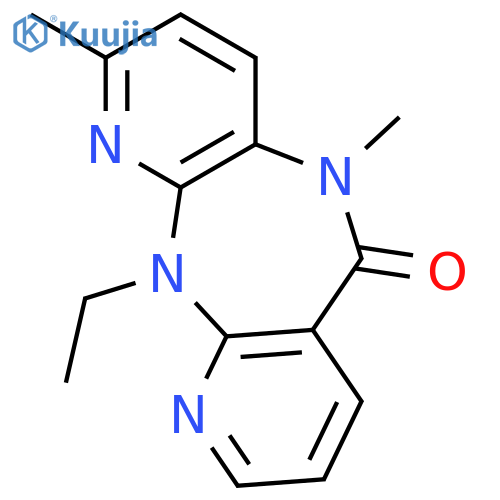11-ethyl-2,5-dimethyl-5,11-dihydro-6H-dipyrido[3,2-b:2',3'-e][1,4]diazepin-6-one structure